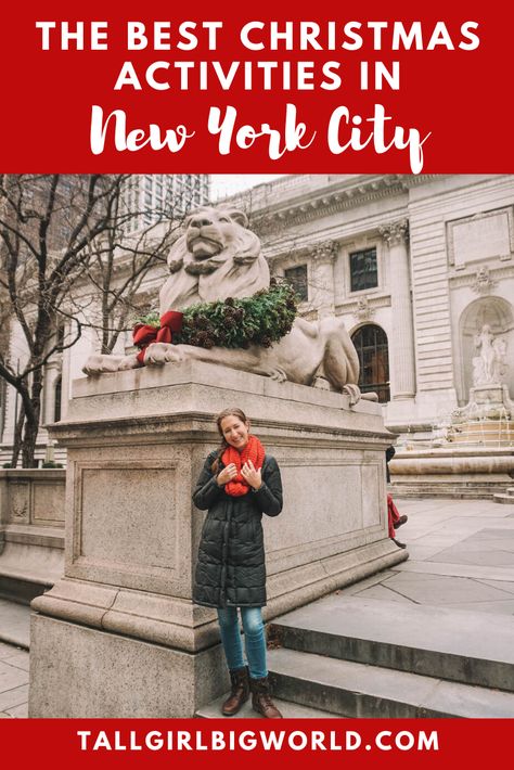 The weather may be dreary, but that doesn't mean you have to spend the holidays shut up inside. Here are my favorite festive things to do in NYC at Christmas! #NYC #NewYorkCity #NewYork #Christmas #Holidays Nyc In December, Nyc Holidays, Christmas Things To Do, New York Attractions, Christmas Spectacular, Nyc Travel Guide, Nyc Christmas, Visiting Nyc, Christmas Events