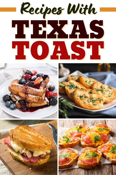 For a hearty meal, try these recipes with Texas toast! From sandwiches to pizza to burgers, these delicious dinners are as good as it gets. Texas Bread Recipe, Recipes With Texas Toast, Texas Toast Bread, Toasted Turkey, Quick Meals To Make, Grilled Bananas, Toast Pizza, Dinner Sandwiches, Texas Toast