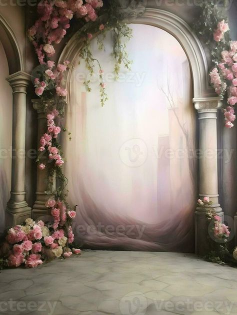 Arch With Lights, Background Illustration Design, Couple Background, Wedding Flower Arch, Nude Wedding, Vibrant Wedding, Background Studio, Flower Arch, Wedding Arch Flowers