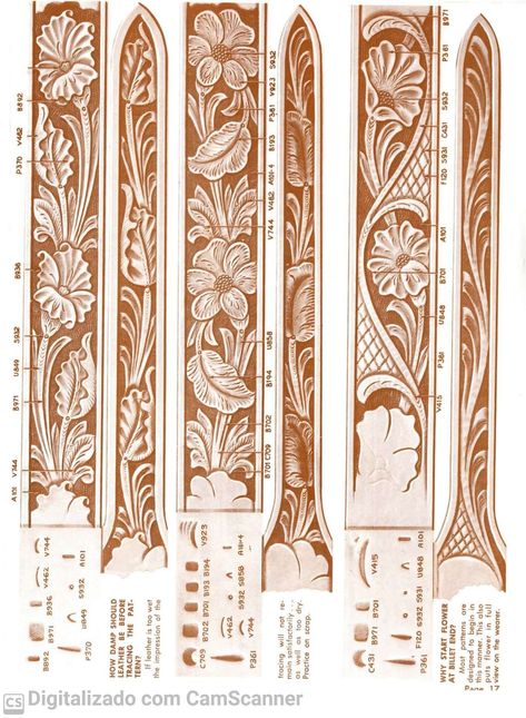 Leather Belt Patterns Printable, Leather Belt Designs Pattern, Leather Carving Patterns Free, Leather Guitar Strap Pattern, Diy Leather Belt, Leather Belt Crafts, Handmade Leather Work, Custom Leather Work, Custom Leather Belts