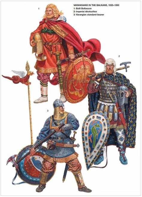 Byzantine Army, Varangian Guard, Warriors Illustration, Historical Warriors, Eastern Roman, Empire Romain, Ancient Warfare, Historical Armor, Byzantine Empire