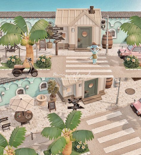 Beach Town Aesthetic, Animal Crossing Memes, Animal Crossing Wild World, Island Theme, Animal Crossing Villagers, Tropical Resort, New Animal Crossing, Coastal Cities, Animal Crossing Game