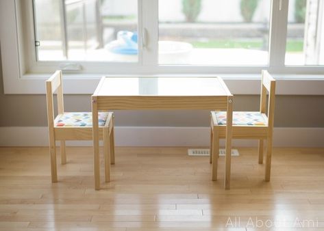 Ashlyn Thia: IKEA Hack: 10 ways to DIY makeover IKEA LATT children's table set Latt Hack, Ikea Kids Table, Ikea Latt, Ikea Nursery Hack, Plexiglass Table, All About Ami, Hacks For Kids, Ikea Table, Ikea Kids