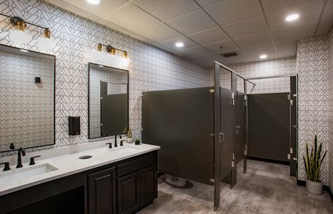 Public Restroom Decor Ideas, Business Bathroom Ideas Commercial, Public Restroom Interior Design, Church Bathroom Remodel, Church Basement Makeover, Church Lobby Ideas, Church Renovation Ideas, Church Bathroom Ideas, Commercial Restroom Design