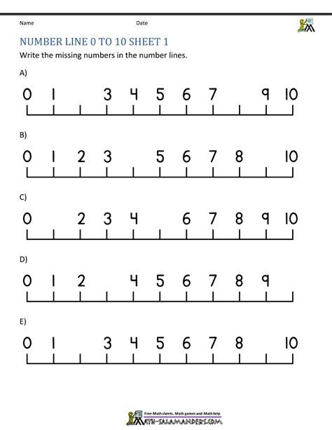 1-10 Writing Numbers Worksheets For Preschool And Number Line Worksheet, 45 Number, Writing Worksheets Kindergarten, Number Line Activities, Printable Number Line, 60 Number, Preschool Worksheets Free Printables, Number Worksheets Kindergarten, Line Math