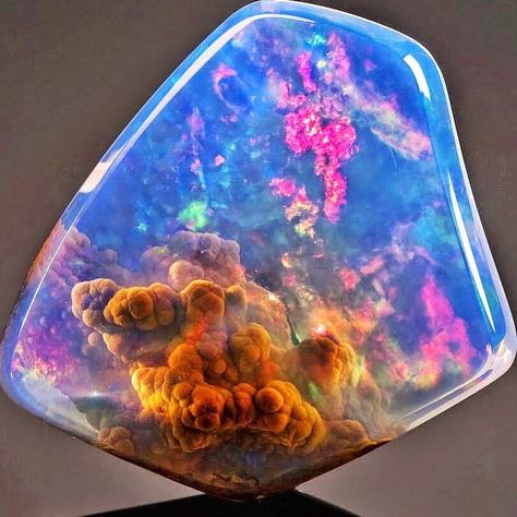 $20,000 galaxy Opal Resin Works, Healing Gemstones, Beautiful Crystals, Pretty Rocks, Rocks And Gems, Minerals And Gemstones, Rough Gemstone, Gems And Minerals, October Birth Stone