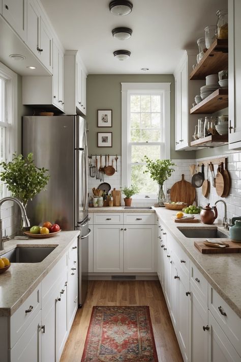 20 Galley Kitchen Ideas – The Dear Lab Habersham Kitchen, Galley Kitchen Decor, Galley Kitchen With Island, Galley Kitchen Ideas Narrow, Small Galley Kitchen Remodel, Galley Kitchen Ideas, Galley Kitchen Layout, Small Galley Kitchen, Galley Kitchen Design