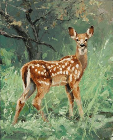 Luke Frazier - Art for Sale Inquiry - Luke Frazier Nature Paintings With Animals, Dear Art Drawing, Fawn Painting Acrylic, Deer Landscape Painting, Deer In Forest Painting, Pics Of Deer, Deer Art Painting, Deer Painting Acrylic, Dear Painting