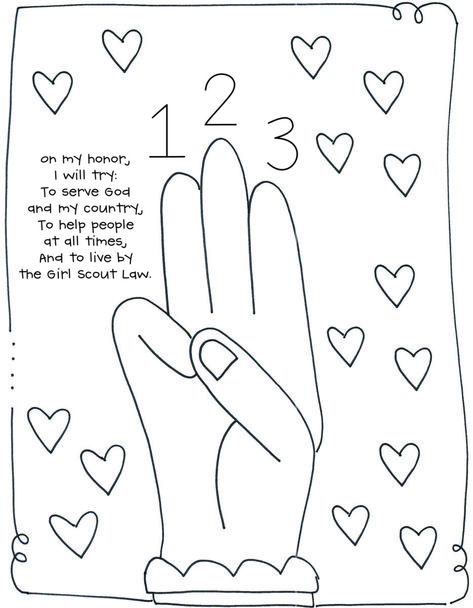 Girl Scout Songs Printable, Girl Scout Promise Activities, Daisy Petals Girl Scouts Activities, Girl Scout Promise And Law Printable, Girl Scout Coloring Pages Free Printable, Girl Scout Ideas Activities, Brownie Girl Scouts Activities, Girl Scout Craft Ideas, Girl Scouts Daisy Activities