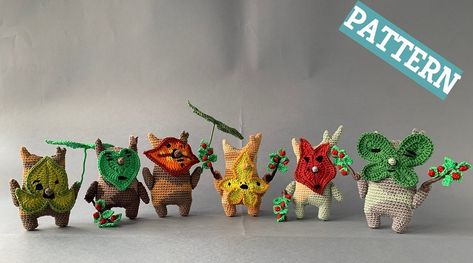 Korok Zelda Crochet Free Pattern, Crochet Korok Pattern Free, Korok Crochet Pattern Free, Zelda Crochet Patterns Free, Loz Crochet, Crochet Korok, Totk Cosplay, Crochet Zelda, Korok Plush