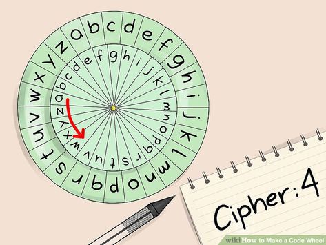 How to Make a Code Wheel: 6 Steps (with Pictures) - wikiHow Caesar Cipher, Cipher Wheel, Brass Fasteners, Marker Paper, Concentric Circles, Construction Paper, Learning Tools, Hole Punch, Paper Plates