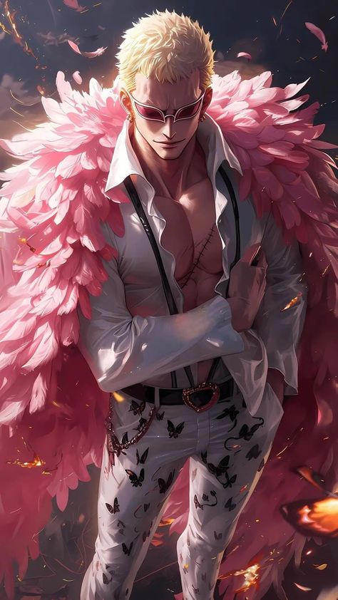 Doflamingo Wallpaper, Donquixote Doflamingo, One Piece Cartoon, One Piece Wallpaper Iphone, One Peice Anime, One Piece Drawing, One Piece Images, Arte Sketchbook, One Piece Fanart