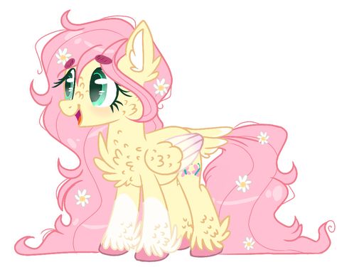 Mlp Fan Art Fluttershy, Mlp Redesigns Fluttershy, Mlp Redesigns Twilight, Mlp Redesigns, Fluttershy Pony, Fluttershy Mlp, Kawaii Characters, Mlp Characters, My Lil Pony