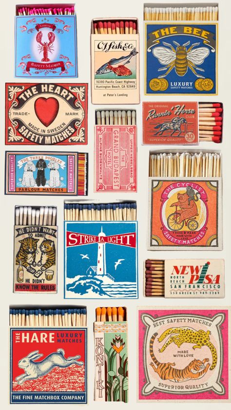 vintage matchboxes #matchbox #art #collage #vintage #aesthetic Matchbook Art, Matchbox Art, Collage Vintage, Flash Art, Art Collage Wall, Art Collage, Wallpaper Iphone Cute, Vintage Aesthetic, Aesthetic Iphone Wallpaper