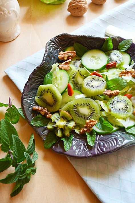 Simply Shredded, Salad With Mint, Cucumber Raita, Cucumber Canning, Fruit Health Benefits, Sour Fruit, Simple Vinaigrette, Spinach Curry, Pistachio Ice Cream