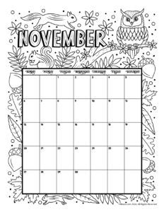 Printable Coloring Calendar for 2022 (and 2021!) | Woo! Jr. Kids Activities : Children's Publishing Dec Calendar, Bible Homeschool, Graphic Design Magazine, April Calendar, November Calendar, Stationery Organizer, Easter Printable, Coloring Journal, Blank Calendar Template