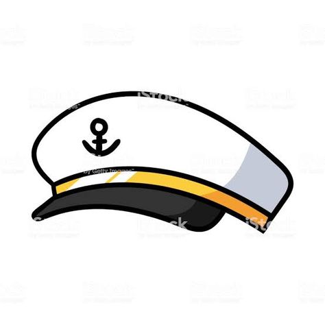 Airplane Tattoos, Hat Vector, Sea Captain, Sailor Hat, Navy Hats, Free Vector Art, Book Illustration, Beautiful Pictures, Amazon Logo