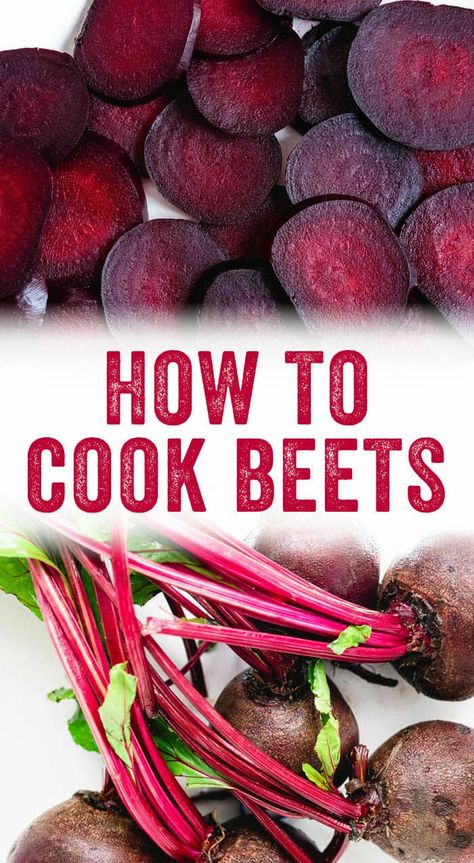 There are so many ways to cook this sweet root vegetable. Here's how to cook beets: oven roasted, boiled, and in the Instant Pot—plus recipe ideas! #beets #howto #cook #healthy #recipe Cooked Beets Recipe, Roasted Beets Recipe, Roasting Beets In Oven, How To Boil Beets, Beet Burger, A Couple Cooks, Fresh Beets, Beet Hummus, Cook Healthy