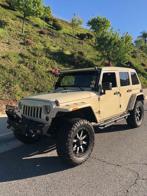 fully loaded 2012 Jeep Wrangler Sahara 4×4 Tan Jeep Wrangler, Tan Jeep, 2020 Jeep Wrangler, Jeep Sahara, Jeep Concept, Jeep Baby, Buying New Car, 2012 Jeep Wrangler, Beach Rides