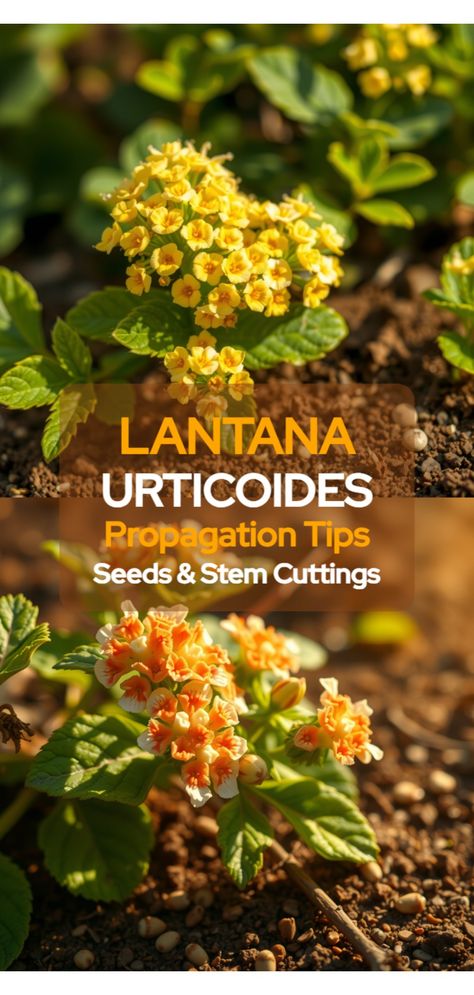 Lantana Urticoides propagation Propagating Lantana, Propagate Lantana, Lantana Seeds, Bougainvillea Bonsai, Lantana Plant, Bath Pictures, Lantana Camara, Rooting Hormone, Beautiful Plants