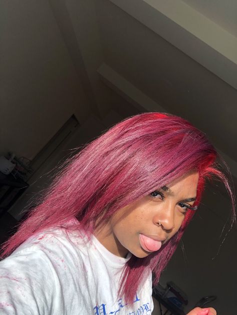 Raspberry Raspberry Twist Hair Color, Raspberry Hair Color, Raspberry Hair, Weave Hair Color, Curly Head, Pressed Natural Hair, Silk Press Natural Hair, Hair Dyed, Natural Hair Short Cuts