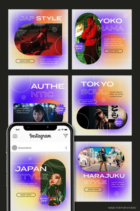 Gradient Social Media, Media Branding Design, Instagram Design Layout, Instagram Branding Design, Social Media Art, Social Media Branding Design, Instagram Template Design, Instagram Branding, Creative Poster Design