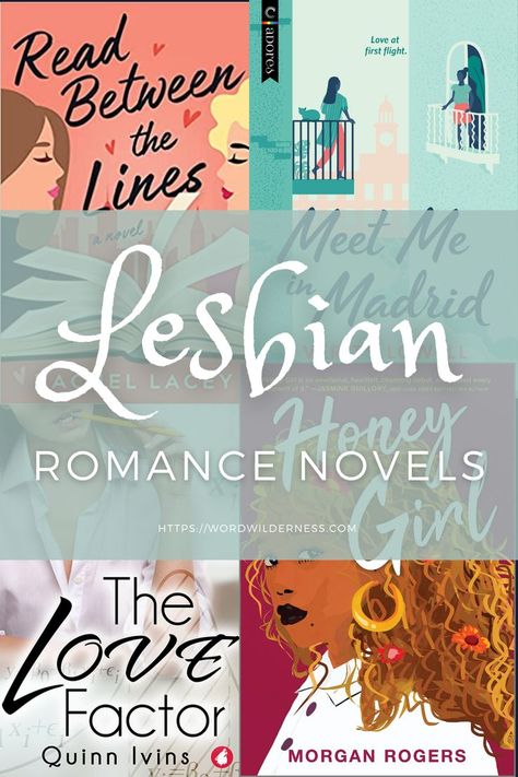 Image of the post title "Lesbian Romance Novels" in white text on a semi-sheer teal background. Behind the title are images of 4 lesbian romance book covers. Lesbian Romance Books, Book Recommendations Fiction, Book Club Recommendations, Lgbt Book, Queer Books, Book Recommendation, Romance Fiction, Novels To Read, Vintage Romance