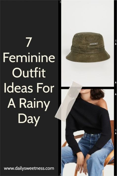 Rainy days don't have to be a fashion disaster. Check out these 7 cute and casual outfit ideas that will keep you looking your best even when the weather isn't! casual, feminine outfits, rain outfit, cute rain outfits, rain weather outfits Rainy Summer Outfit Work, Rainy Day Summer Outfits Casual, Rainy Day Outfit For Work Summer, Cute Summer Rainy Day Outfit, Rainy Weather Outfits Summer, Cute Rain Outfits, Casual Rainy Day Outfit Summer, Casual Summer Rainy Day Outfit, Rain Weather Outfits