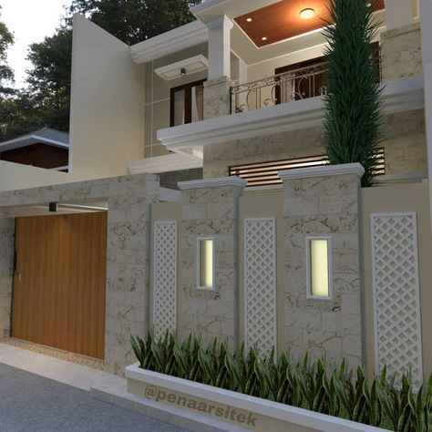 Home Boundary Wall Design With Gate, Bungalow Fence Ideas, Boundry Wall Design Latest, House Front Gate Entrance, Boundry Wall Design Modern Exterior, Front Boundary Wall Design Exterior, Boundary Wall Ideas, Boundary Wall Designs, House Exterior Wall Design