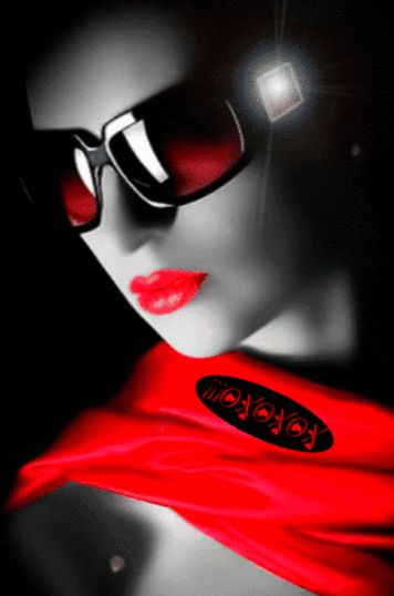 CoLoRsPlAsH ♡♥♡ Shady Lady, Square Sunglasses Women, Color Splash, Google Chat, Blog Post, Square Sunglass, Gif, Sunglasses, Red