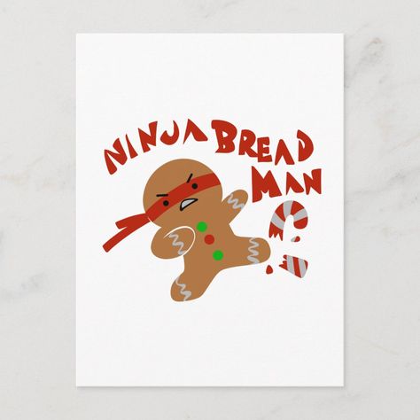 Ninja Bread Man, 7 Layer Cookies, Cooking Cute, Bread Card, Xmas Drawing, Diy Ugly Christmas Sweater, Bread Man, Christmas Biscuits, 7 Layer