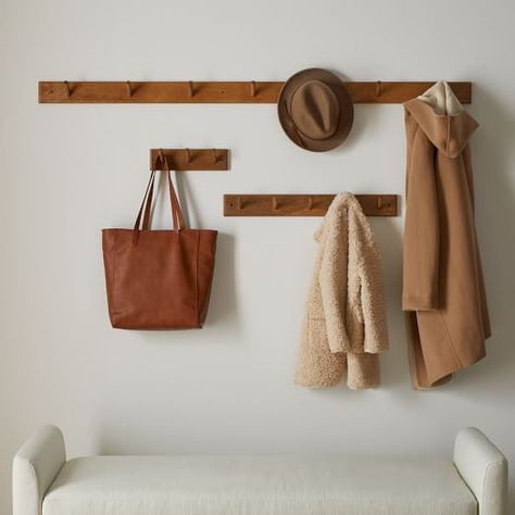 Wall Hanger Ideas, Skateboard Bedroom, Modern Wall Hooks, Entryway Hooks, Video Set, Bed Foundation, Mud Room Storage, Elizabeth Street, Modern Entryway