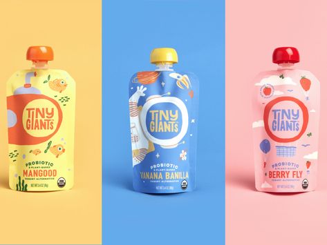 Kids Package Design, Kids Packaging, Kids Package, Baby Products Packaging, Drinks Packaging Design, Packaging Label Design, Food Branding, Product Labels, Premium Product