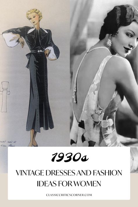 1930s dresses for women 30s Style Dresses, Vintage 30s Fashion, 1930s Fashion Women Evening, 1930s Fashion Women Glamour, 1930s Rich Woman, 1930s Inspired Outfits, 30s Fashion For Women, 1930s Womens Fashion, 30s Fashion 1930s