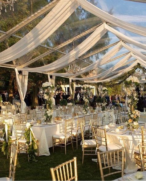 Canopy Tent Wedding Reception Ideas, Garden Wedding Canopy, Outside Tent Reception, Wedding Tent Outdoor, Wedding Ceremony Canopy, Canopy Wedding Decor Tent, Country Side Weddings, Outdoor Nikkah Setup, Arch Entrance Wedding