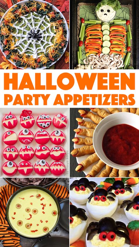 Appetizers Halloween, Monster Snacks, Menu Halloween, Halloween Appetizers Easy, Dessert Halloween, Postres Halloween, Recetas Halloween, Halloween Party Appetizers, Easy Halloween Party