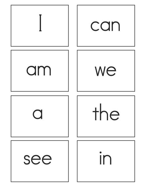 Sight Word Flash Cards Free, High Frequency Words Kindergarten, Free Preschool Printables Alphabet, Kindergarten Flash Cards, Kindergarten Sight Words Flash Cards, Sight Words Kindergarten Printables, Sight Word Flash Cards, Kindergarten Sight Words, Phonics Reading Passages