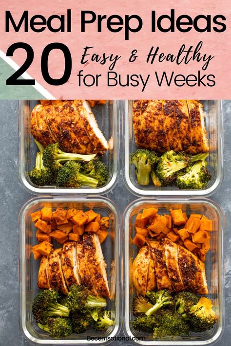 Meal Prep Meals, Clean Meal Prep, Prep Meals, Healthy Lunch Meal Prep, Meal Prep Ideas, Dinner Meal Prep, Resep Diet, Easy Healthy Meal Prep, Prepped Lunches