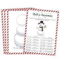 Roll A Snowman, Snowman Games, School Holiday Party, Snowman Party, Christmas Activities For Families, Holiday Classroom, Christmas Games For Family, Snowman Cards, Holiday Games