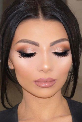 eye make up look idea Teknik Makeup, Make Up Mata, Wedding Hairstyles And Makeup, Prom Makeup Looks, Wedding Day Makeup, Beauty Make-up, Makijaż Smokey Eye, Braut Make-up, Wedding Makeup Looks