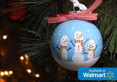 DIY Fingerprint Snowman Ornament Fingerprint Snowmen, Christmas Crafs, Snowmen Diy, December Preschool, Fingerprint Christmas, Plaid Online, Walmart Stores, Easy Ornaments, Blue Ornament