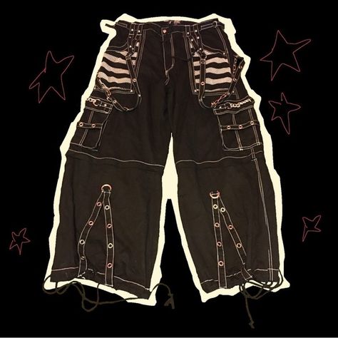 * . °•★•°. TRIPP NYC ELECTRO PANT WHITE .°•☆•° . * Tripp Nyc Shorts, Tripp Nyc Outfit, Tripp Shorts, Emo Shorts, Trip Pants, Tripp Nyc Pants, Thrift Ideas, Cutest Clothes, Tripp Pants