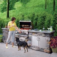 How to Build an Outdoor Kitchen | Step-by-Step | Outdoor Kitchens | Kitchen | This Old House - Introduction Bbq Station, Outdoor Cooking Station, Cooking Station, Living Pool, Build Outdoor Kitchen, This Old House, Patio Interior, Diy Outdoor Kitchen, Kitchen Upgrades