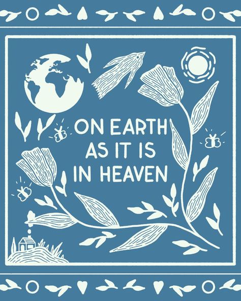 "Your kingdom come, your will be done, on earth as it is in heaven." Matthew 6:10 #jesus #faith #illustration #jesuslovesyou God’s Kingdom, On Earth As It Is In Heaven, John 1:5, Faith Illustration, Jesus Illustration, Jesus Journal, Your Will Be Done, Artsy Phone Cases, Your Mine