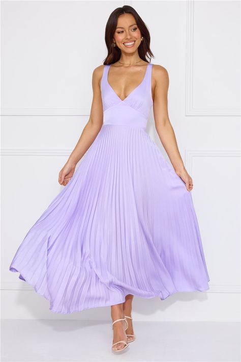 Fashion For Women | Official Online Store Lavender Bridesmaid Dresses Long, Lilac Satin Dress, Lavendar Dress, Purple Flowy Dress, Light Purple Bridesmaid Dresses, Lilac Maxi Dress, Lilac Bridesmaid Dresses, First Day Outfit, Dress Lilac