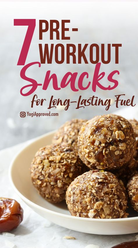 Health Snack Ideas, Snack Ideas For Work, Good Pre Workout Snack, Pre Run Snack, Vegan Pre Workout, Healthy Pre Workout, Gym Snacks, Best Vegan Protein, Pre Workout Protein