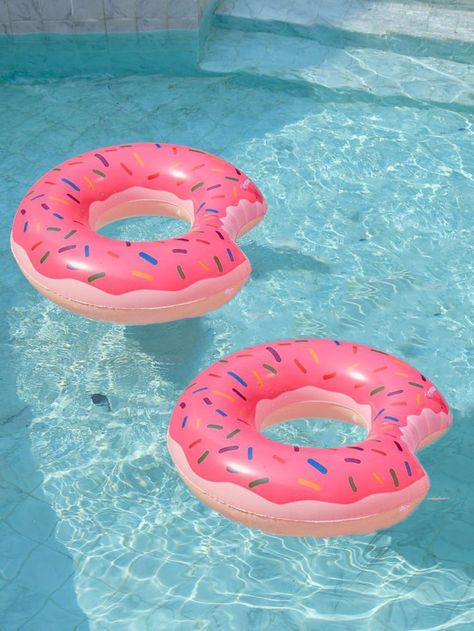 1PC Inflatable Donut Pool Float Cartoon Swim Ring For Kids Swimming Ring Air Mattress Pool Toys For Summer Party Beach Multicolor    PVC     Outdoor & Garden, size features are:Bust: ,Length: ,Sleeve Length: Donut Pool Float, Donut Pool, 2024 Manifestations, Cool Pool Floats, Pool Toys For Kids, Collage Pics, Pool Stuff, Swimming Gear, Swim Float