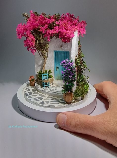 Garden Model Projects, Andreas Rousounelis, Paperclay Projects, Fairy House Crafts, Diy Crafts Love, Budget Home, Miniature Diy, Fairy Garden Diy, Home Diy On A Budget