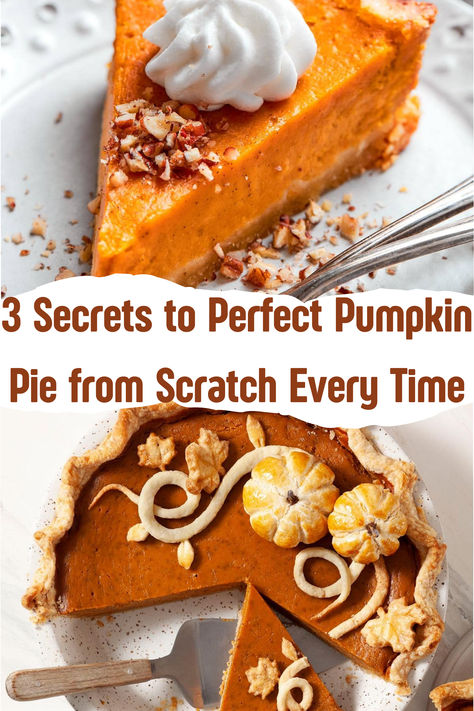 3 Secrets to Perfect Pumpkin Pie from Scratch Every Time Pumpkin Pie Crust Recipe, The Best Pumpkin Pie Recipe, Easy Pumpkin Pie Recipe, Pumpkin Pie Crust, The Best Pumpkin Pie, Pumpkin Pie From Scratch, Pureed Pumpkin, Best Pumpkin Pie Recipe, Pie From Scratch