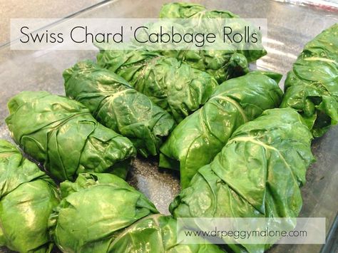 A delicious and healthy Swiss Chard take on traditional stuffed Cabbage Rolls Stuffed Swiss Chard, Swiss Chard Rolls, Chard Rolls, Swiss Chard Recipes, Chard Recipes, Rainbow Chard, Stuffed Cabbage, Lebanese Recipes, Cabbage Rolls